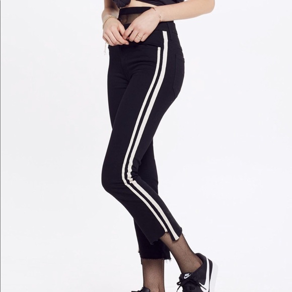 mother insider crop step fray guilty racer